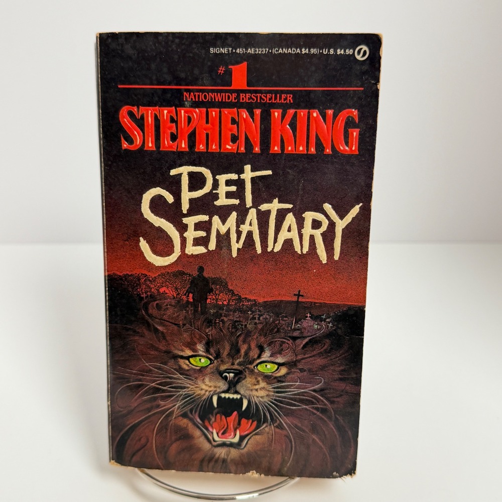 Stephen King Pet Sematary 1984 First Signet Printing Paperback
